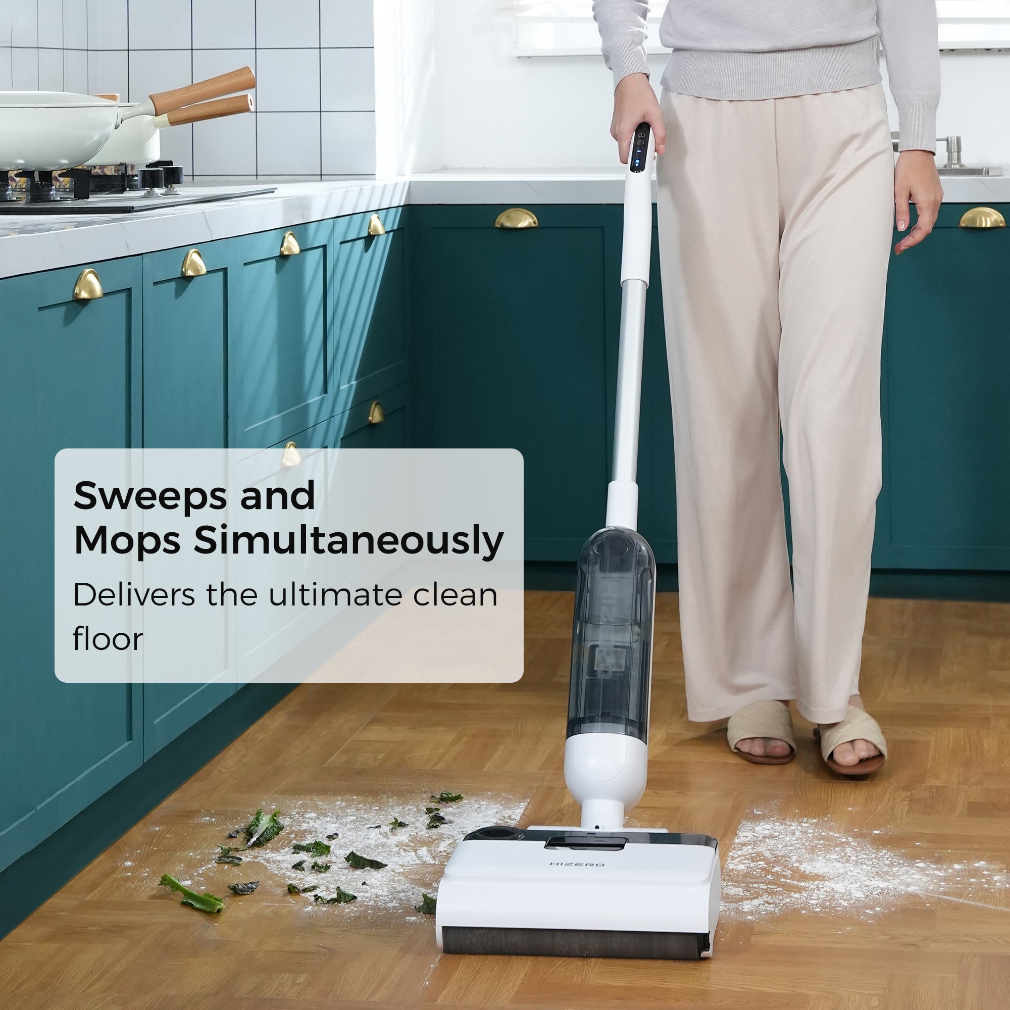 Hizero F100 All-In-One Hard Floor Cleaner - Onyx