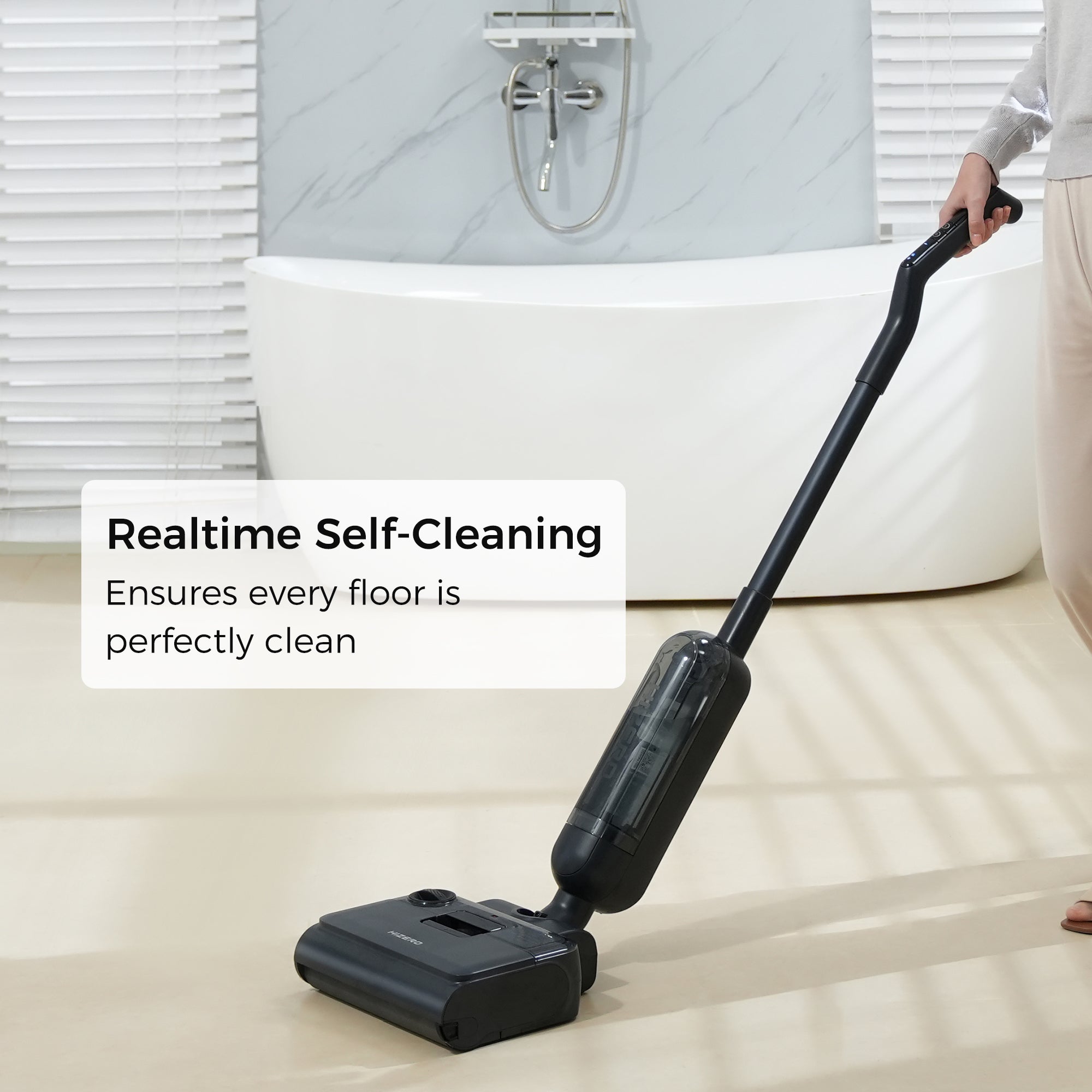 Hizero F100 All-In-One Hard Floor Cleaner - Onyx